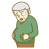 腹部膨満感のイメージ